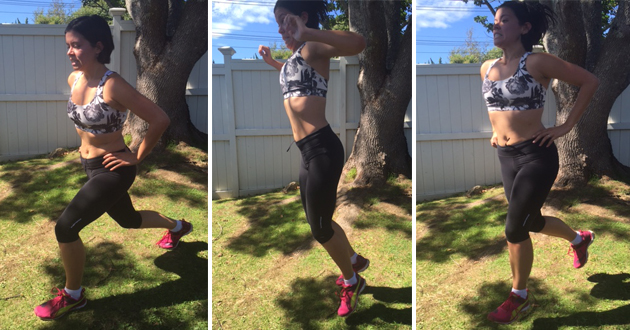 My nemesis: Jump lunges. Photos / Supplied